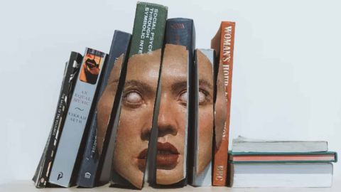 Livres avec un visage