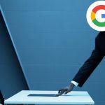 Un homme avec le logo Google domine un autre homme assis
