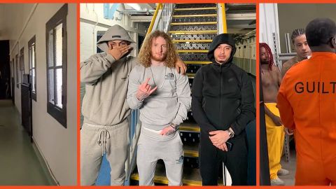 Des captures écran de vidéos TikTok de prisonniers