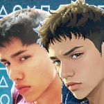 Capture TikToK d'un garcon et son filtre PS2