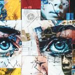 Fresque faite de bouts de visages par IA
