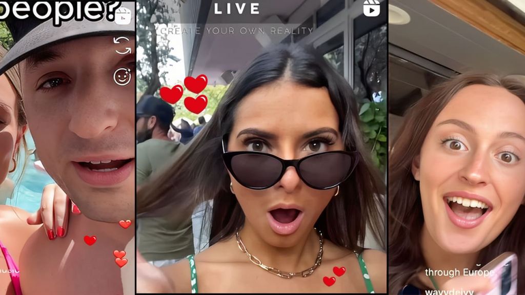 des femmes impressionnées