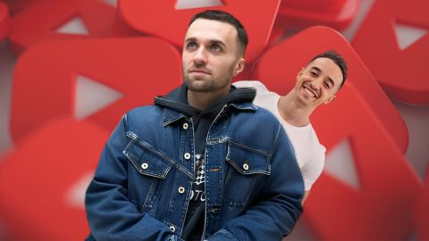 Non, Tibo InShape n’est pas le 1er youtubeur de France… Et c’est la data qui le dit Squeezie devant Tibo Inshape sur fond de logos YouTube
