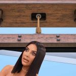 Kim Kardashian en mauvaise posture dans une guillotine