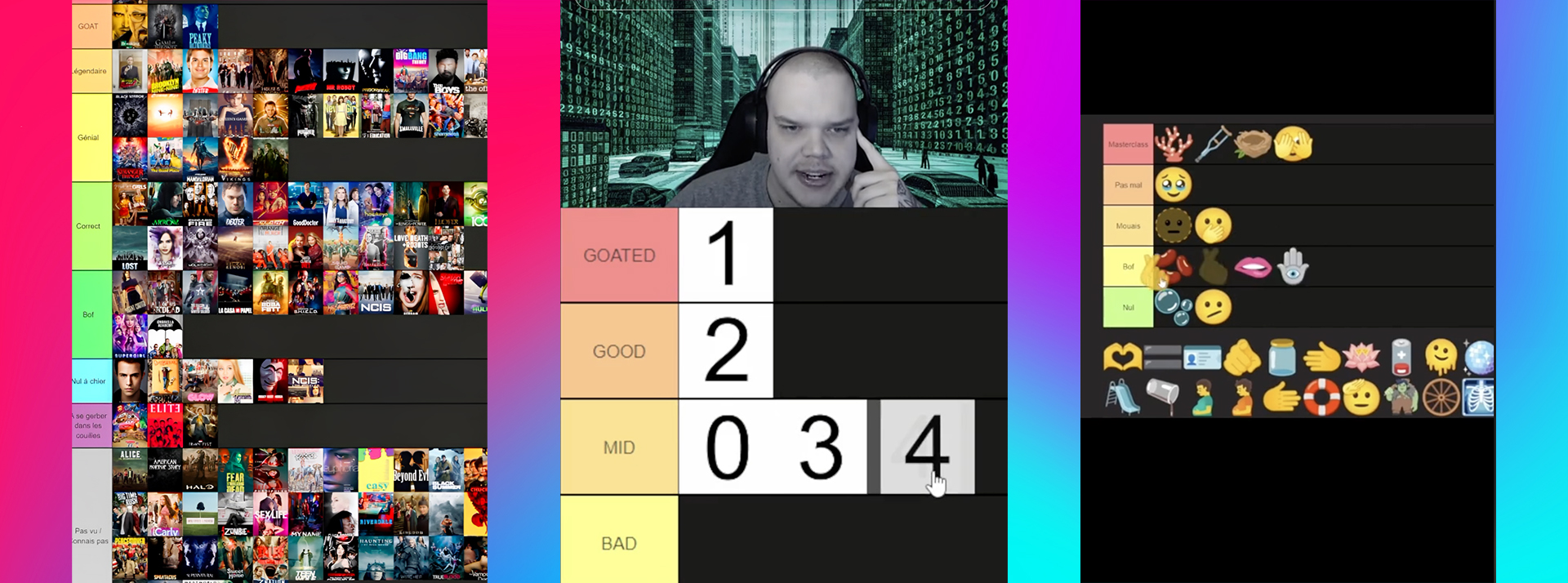 Sur TikTok, les tier lists répondent à nos besoins obsessionnels de tout classer - L'ADN Captures TikTok de tier lists