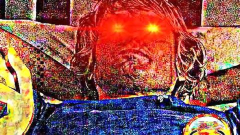 une image de mème saturée