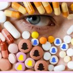 Un visage recouvert de pilules