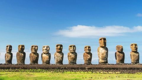 Les statues géantes de l'île de Pâques