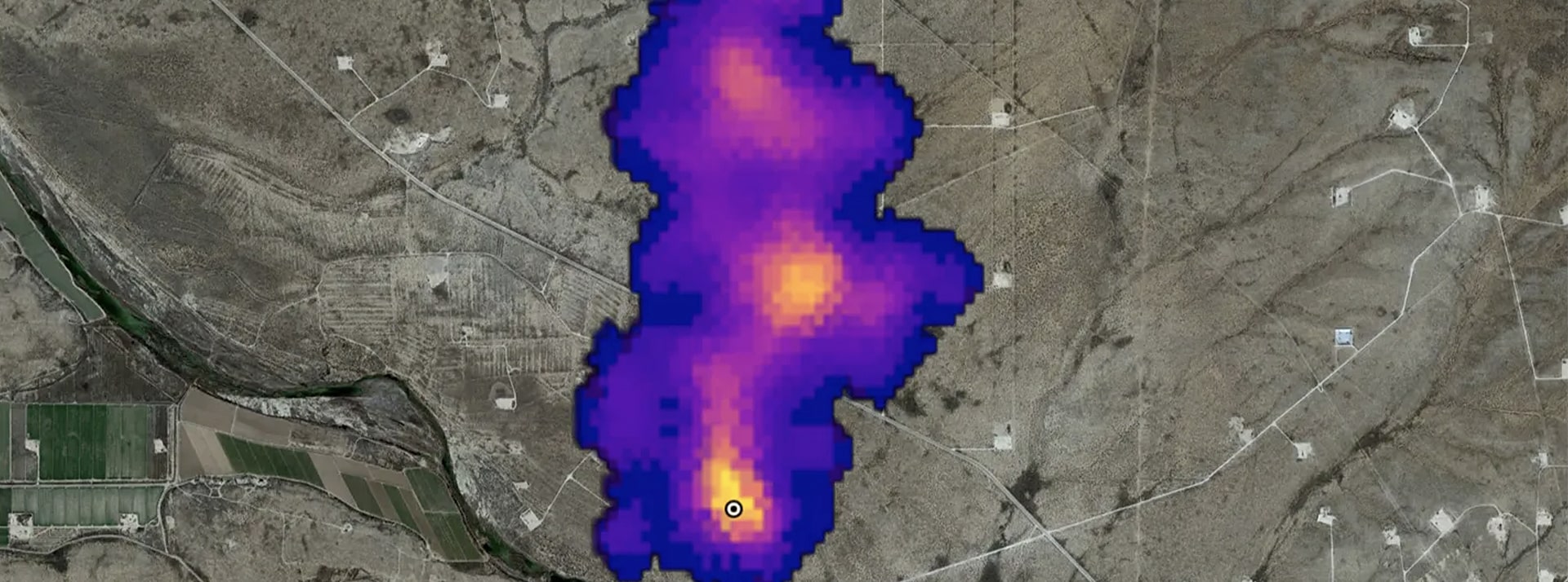 Les satellites sont formels, les émissions de méthane sont sous-estimées - L'ADN Image satellite avec émission de méthane