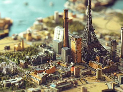 Carte France avec des usines