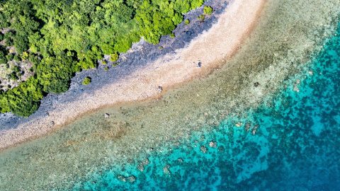 Vue aérienne de Mayotte