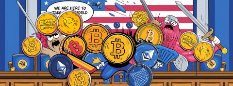 L’industrie des cryptos n'est pas morte et veut peser sur les élections américaines Illustration avec des cryptomonnaies au Sénat US