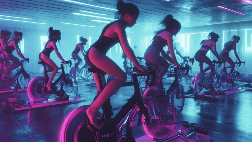 Indoor cycling : les dangers du sport en salle trop intense des femmes qui font du vélo d'interieur