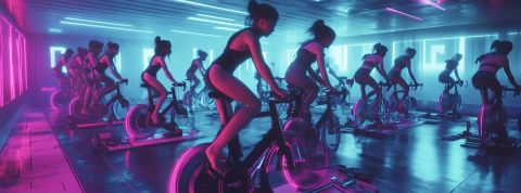 Indoor cycling : les dangers du sport en salle trop intense des femmes qui font du vélo d'interieur