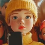 Des poupées et leurs smartphones