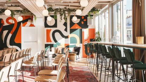 Un espace de réunion de la Climate Housee