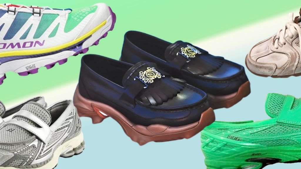 Mood-board de pliseurs sneakers mules ou mocassins