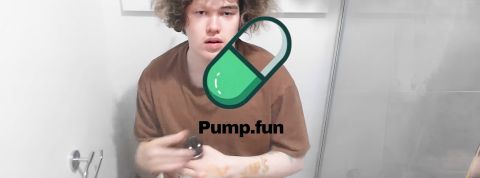 Poulet décapité, enfants frappés, zoophilie et marathon sur des toilettes : l’enfer des live-streamings de Pump.fun Un garçon sur les toilettes avec le logo Pump fun