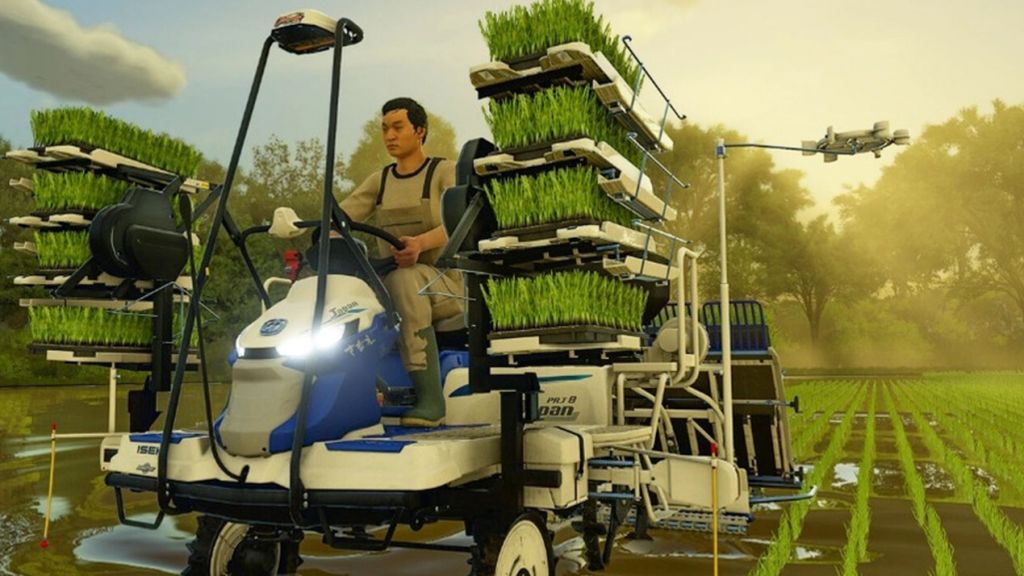 Une capture du jeu farming simulator