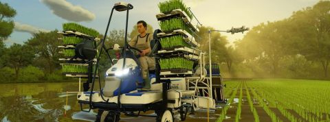 Farming Simulator, « l’agriculture sans les emmerdes »  Une capture du jeu farming simulator