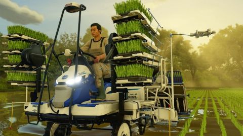 Une capture du jeu farming simulator