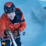 Heïdi Sevestre dans un glacier