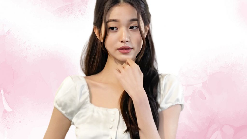 Une jeune asiatique à l'air doux et romantique