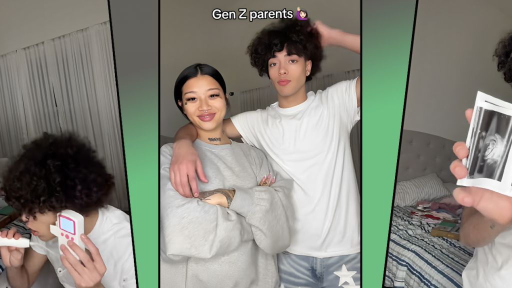 Un couple de jeunes parents sur TikTok