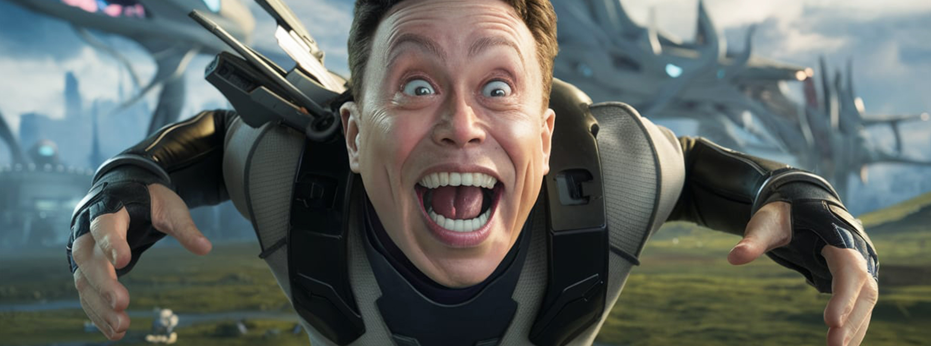 Elon Musk ment sur ses performances de gamer et fatigue la communauté - L'ADN Elon Musk en personnage de jeu vidéo, avec une expression