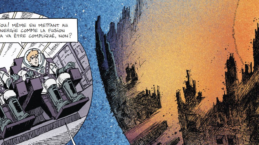 Planche de la BD « Ressources : un défi pour l'humanité »