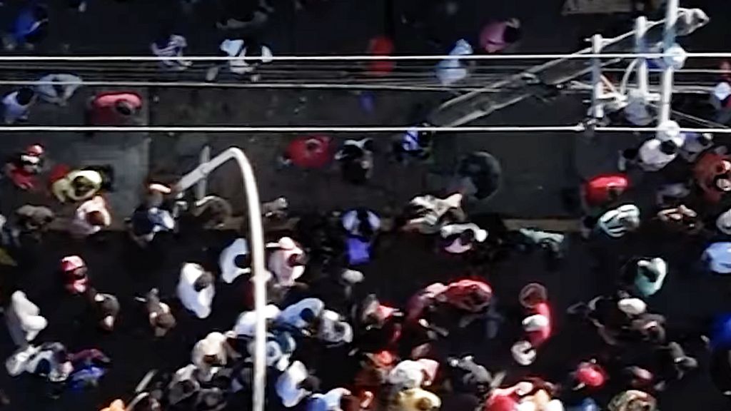 Des migrants mexicains à la frontière US