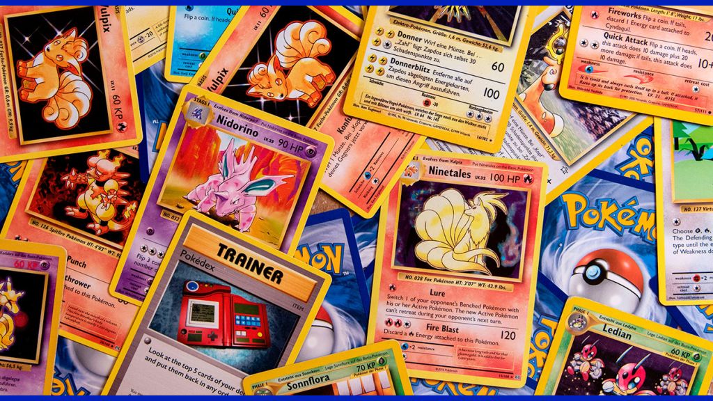 Une série de cartes Pokemon