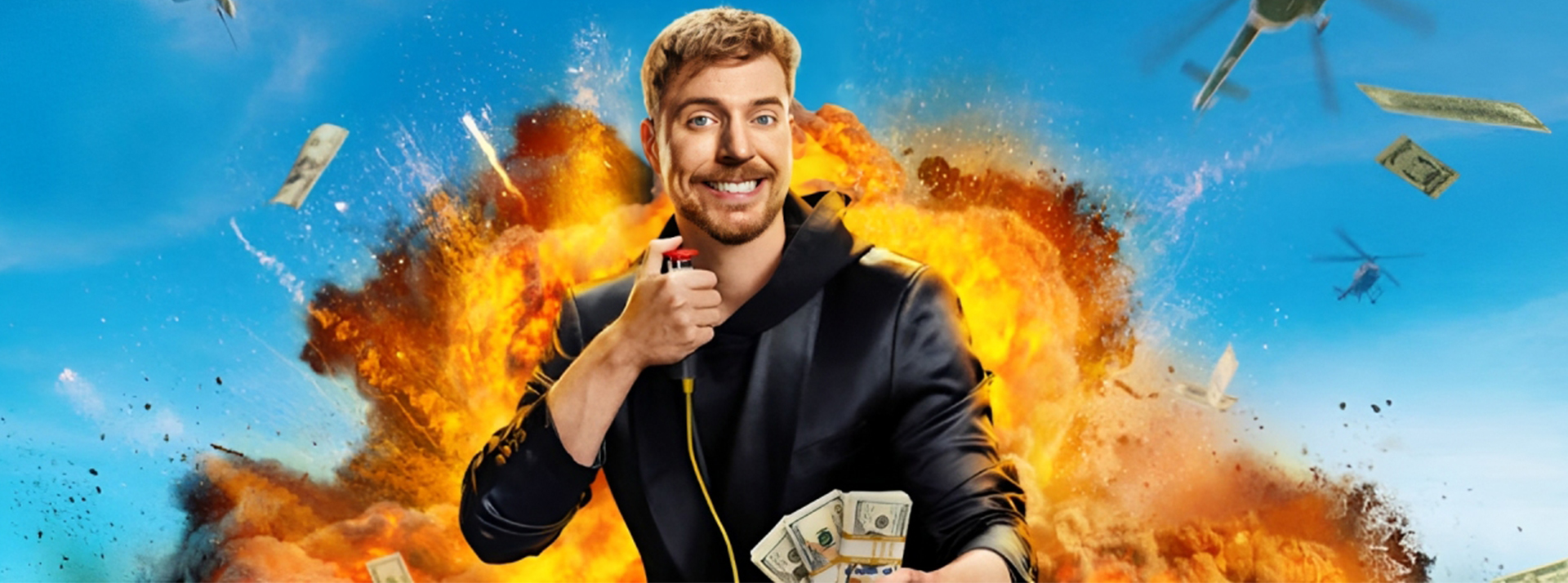 mister beast et une explosion de dollars
