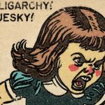 Illustration d'une petite fille énervée