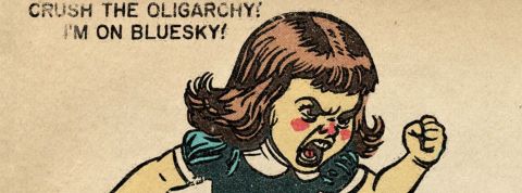 Mèmes, forums, et tips de résistance digitale… Comment les employés du gouvernement Trump contre-attaquent Illustration d'une petite fille énervée