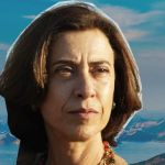 Fernanda Torres devant le Corcovado fy