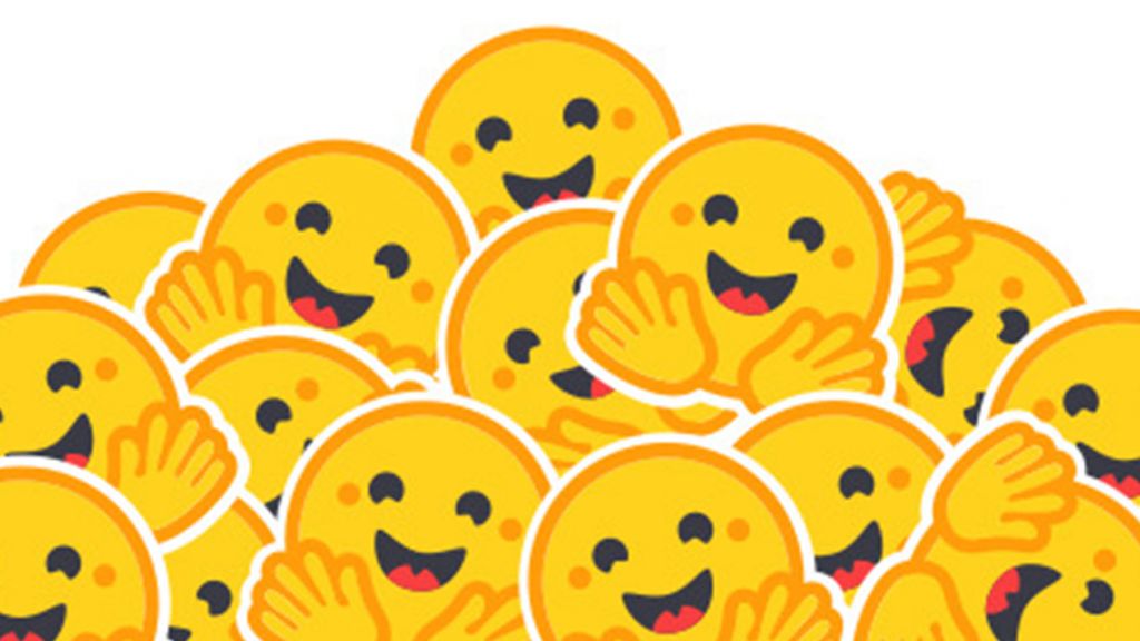 Le défi de Hugging Face, l'anti-OpenAI : mettre l'IA en open source Une montagne d'émojis hugging face