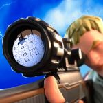 un sniper qui vise le logo de wikipedia