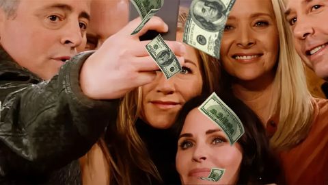La coloc de Friends et des dollars qui tombent du ciel