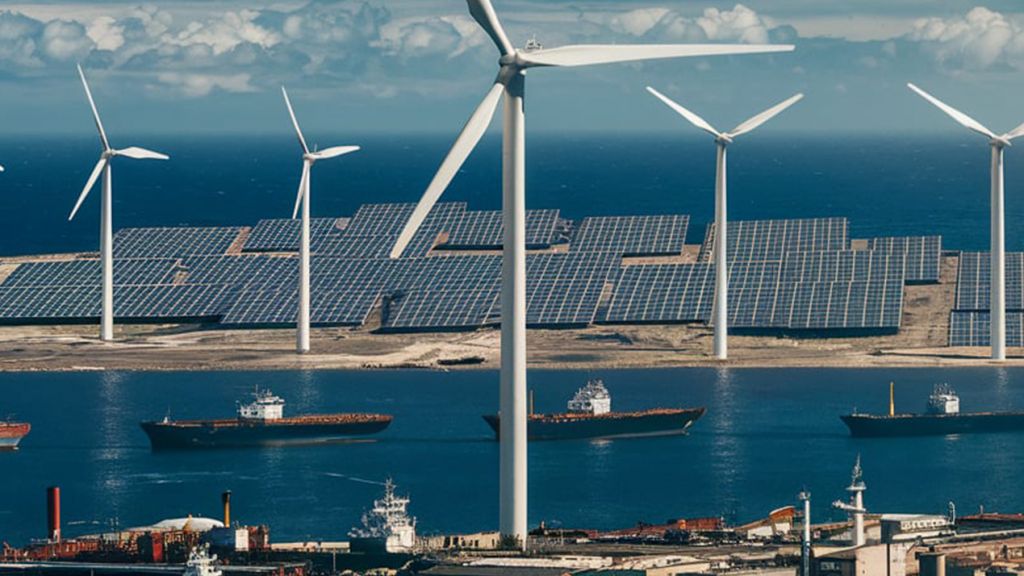 new-industry (1) zone industrielle port avec eolienne