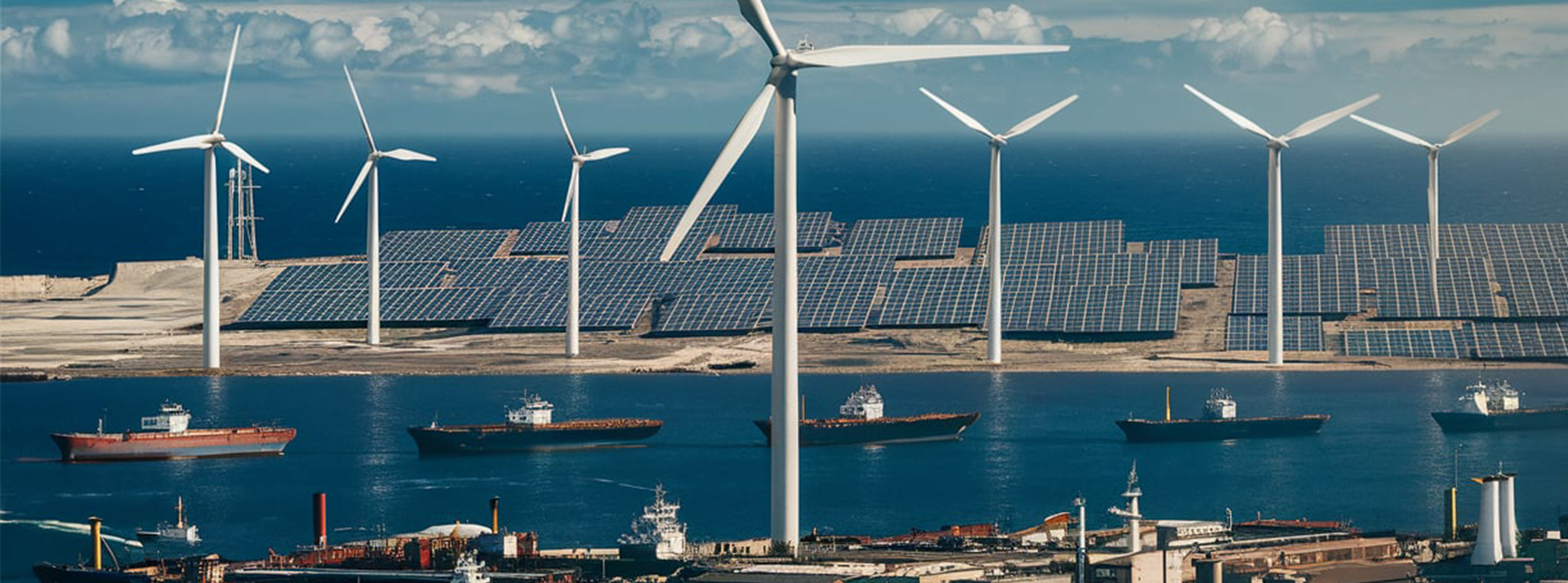 new-industry (1) - L'ADN zone industrielle port avec eolienne