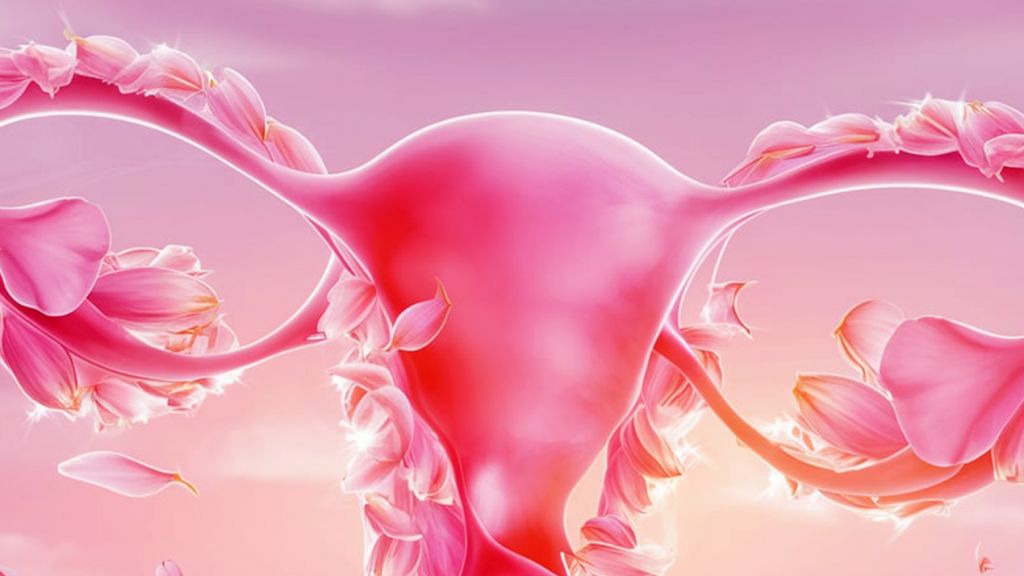 Les applis de fertilité ne sont pas toujours fiables, mais la Gen Z leur confie son corps Des trompes de falope roses qui ondulent, image IA