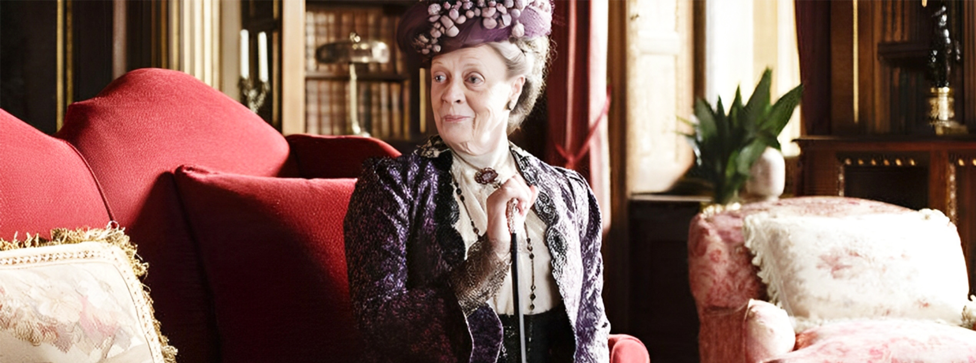 Le savoir-vivre n’est pas mort ! Sur les réseaux sociaux il fait cliquer encore - L'ADN Maggie Smith alias Violet dans Downtown Abbey