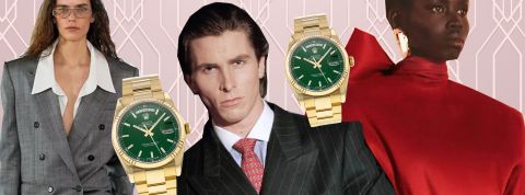 Des looks tape-à-l’œil et un mode de vie digne d’un golden-boy des années 1980 : en pleine crise économique et politique, l’esthétique « boom boom » vante l’excès sans complexe. Silhouettes de défilés YSL, Christian Bale dans American Psycho des Rolex en or