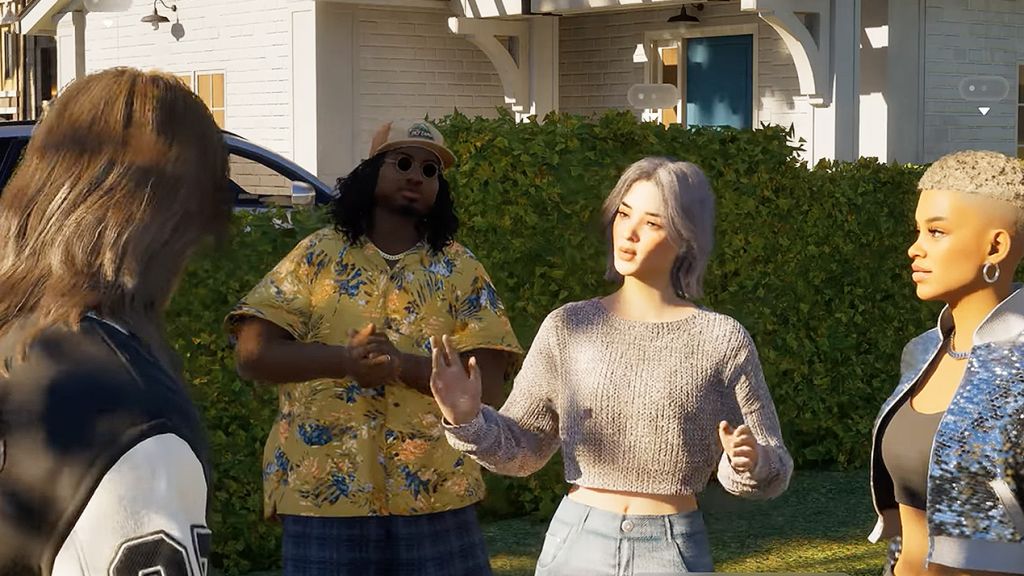 Un geoupe de jeunes adultes dans le jeu InzOIoi