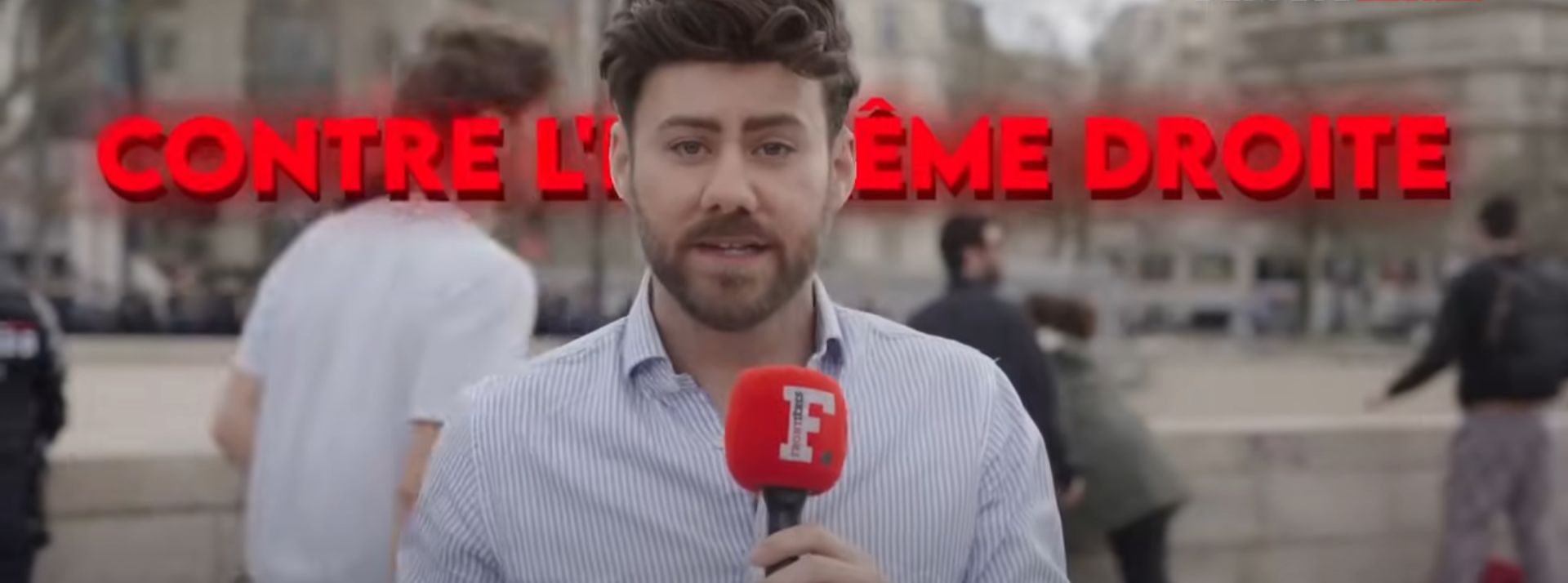 un journaliste de Frontières, un média d'extrême droite