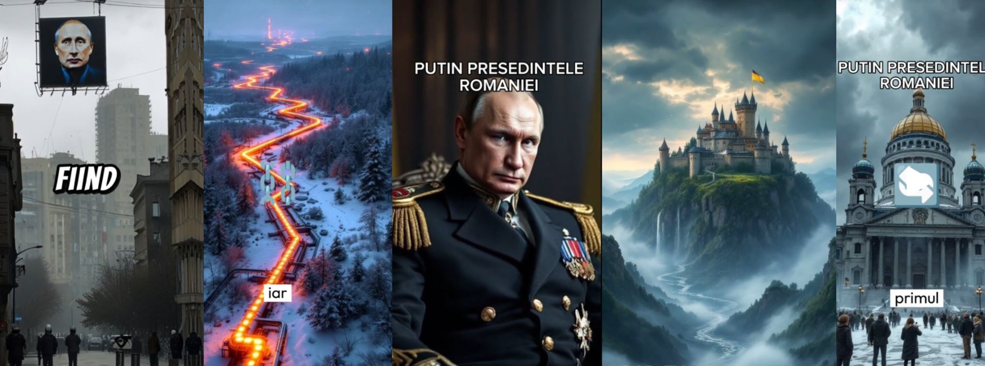 un montages d'image généré par IA