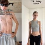 des hommes et des femmes maigres sur tiktok