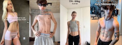 SkinnyTok : dix ans après leur interdiction, les contenus pro-anorexie font leur retour sur TikTok des hommes et des femmes maigres sur tiktok