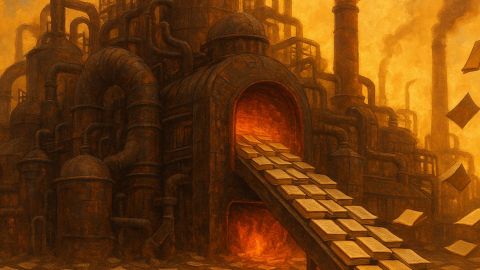 une usine à livre inquiétante